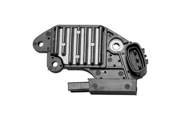 Voltage regulator on white background