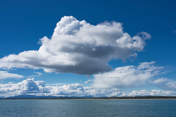 Obraz premium Clouds over the Sea