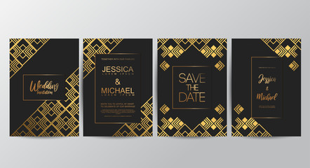 Premium luxury wedding invitation cards