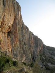Bergmassiv in Siurana del Priorat Spanien