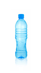 Plastic bottle of water isolated