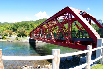 千歳川と山線鉄橋