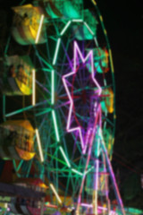 blur of fluorescent light colorful in dark