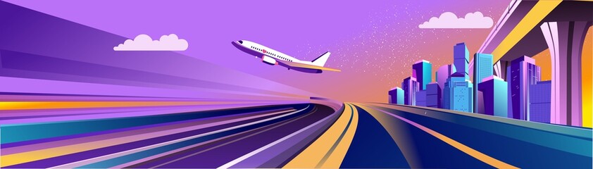 Vector banner traffic