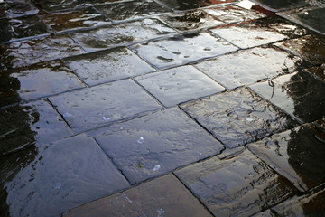 wet stone blocks