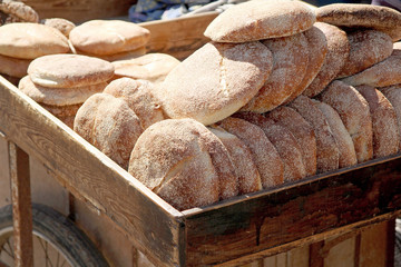Outdoor markets in Morocco selling various goods
