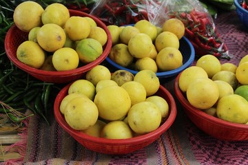 Fresh lemon for cooking at street food