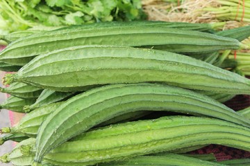 Fototapeta premium luffa acutangula for cooking at street food