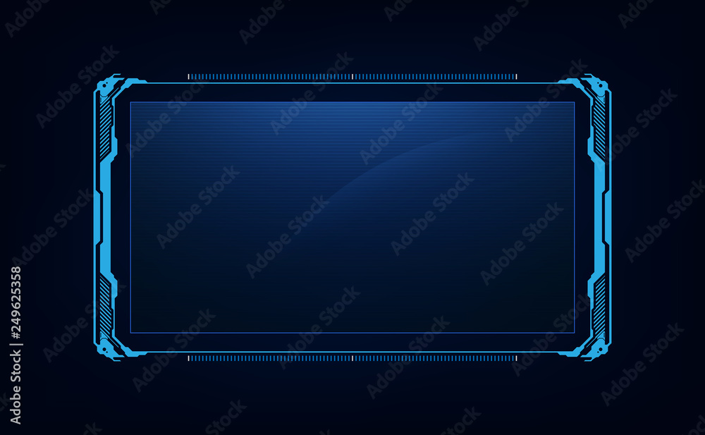 Poster abstract hud ui gui future futuristic screen system virtual design