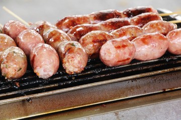 grilled sausage asia delicious at street food
