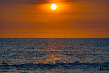 Bali surfer before sunset