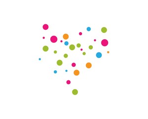 Flying baloon background vector
