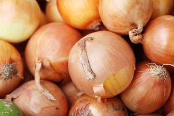 Fresh onion for cooking at street food