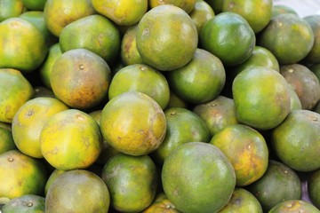 orange fruit is delicious at street food