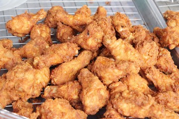 Fried chicken is delicious in street food