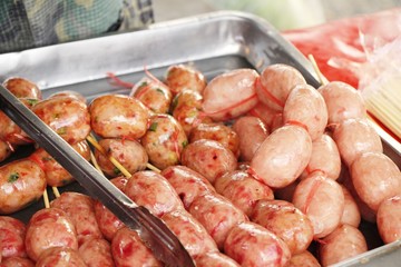 sausage asia for cooking at street food