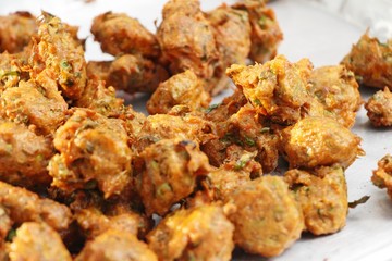 Fried fish cake is delicious at street food