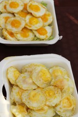 Quail eggs is delicious in street food