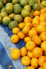 orange fruit is delicious at street food