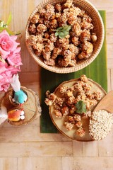 Chispy sugar peanut with sesame seed delicious