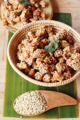 Chispy sugar peanut with sesame seed delicious