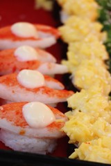 Mixed roll sushi set delicious, Japanese food