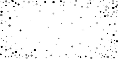 Scattered random black dots. Dark points dispersio