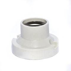 Light bulb on white background 