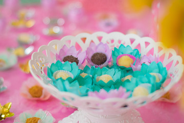 savory sweets children's parties children table colorful tastes fun