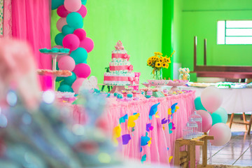 cake made of diapers table party decoration baby teaw