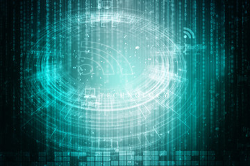 2d illustration WiFi symbol