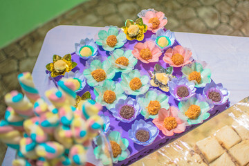 savory sweets children's parties children table colorful tastes fun