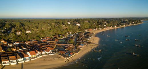 CAP FERRET, Arcachon Bay, France, the oyster village of Herbe