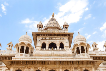 Fototapeta premium Jodhpur, India. Beautiful view of Jaswant Thada mausoleum in Jodhpur.