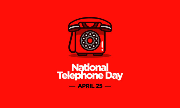 National Telephone Day 25 April Poster