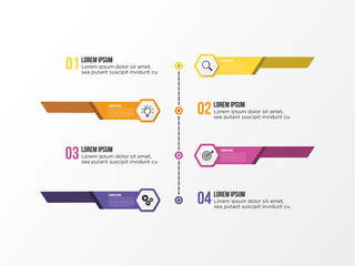 Modern Vector Infographics Elements Design Template. Business Data Visualization Infographics Timeline with Marketing Icons most useful can be used for workflow, presentation, diagrams, annual reports