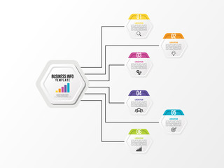 Modern Vector Infographics Elements Design Template. Business Data Visualization Infographics Timeline with Marketing Icons most useful can be used for workflow, presentation, diagrams, annual reports