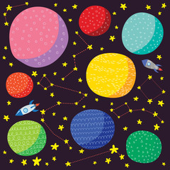 cosmos set vector