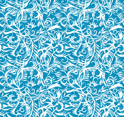 watercolor pattern ice blue