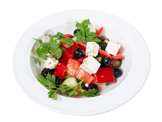 Delicious greek salad.