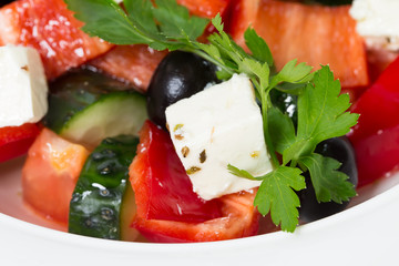 Delicious greek salad.