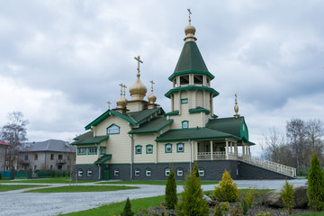 Fototapeta na wymiar Church of St. Sergius of Radonezh in Paldiski