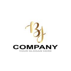 logo type bj lettering