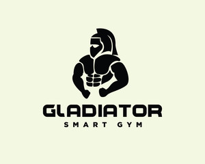 Human building muscle health gym logo design inspiration