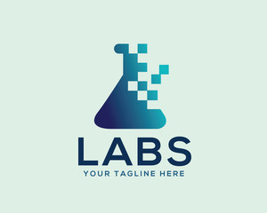 science data labs logo design inspiration