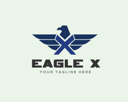 american Eagle X initial logo