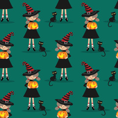 Halloween seamless pattern.