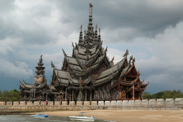 Sanctuary of Truth - wooden temple in Pattaya, Thailand