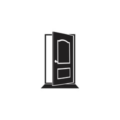 Door flat vector icon