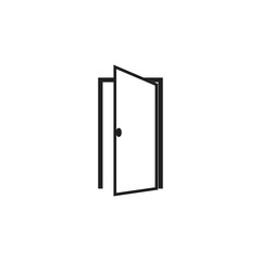 Door flat vector icon